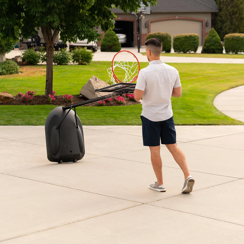 Adjustable Youth Portable Basketball Hoop 30 inch Polycarbonate N850608
