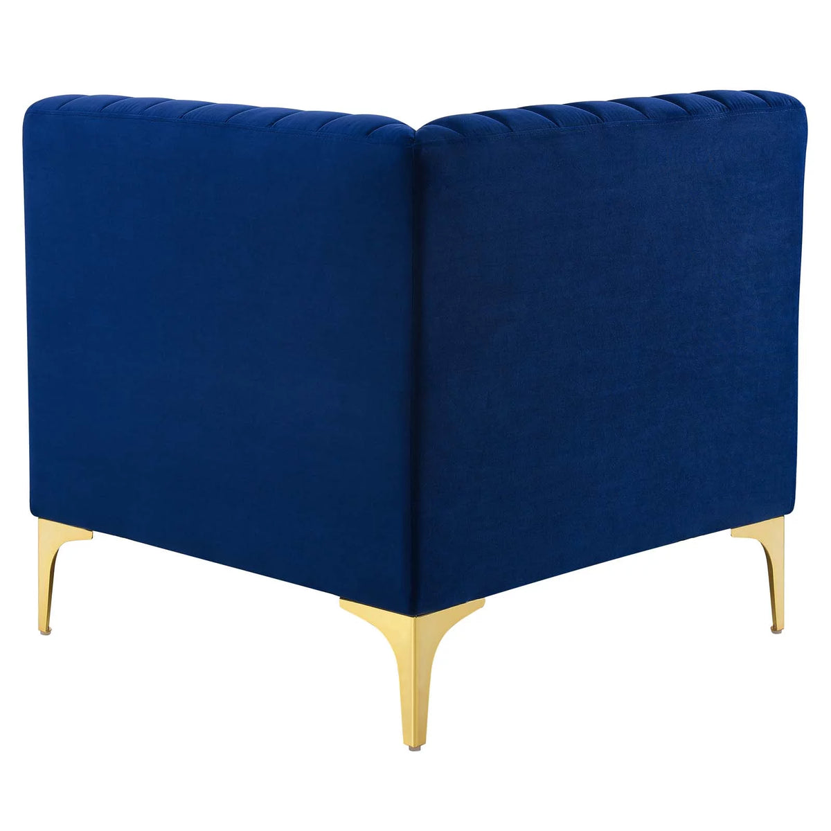 Navy Channel Tufted Performance Velvet Loveseat L49852