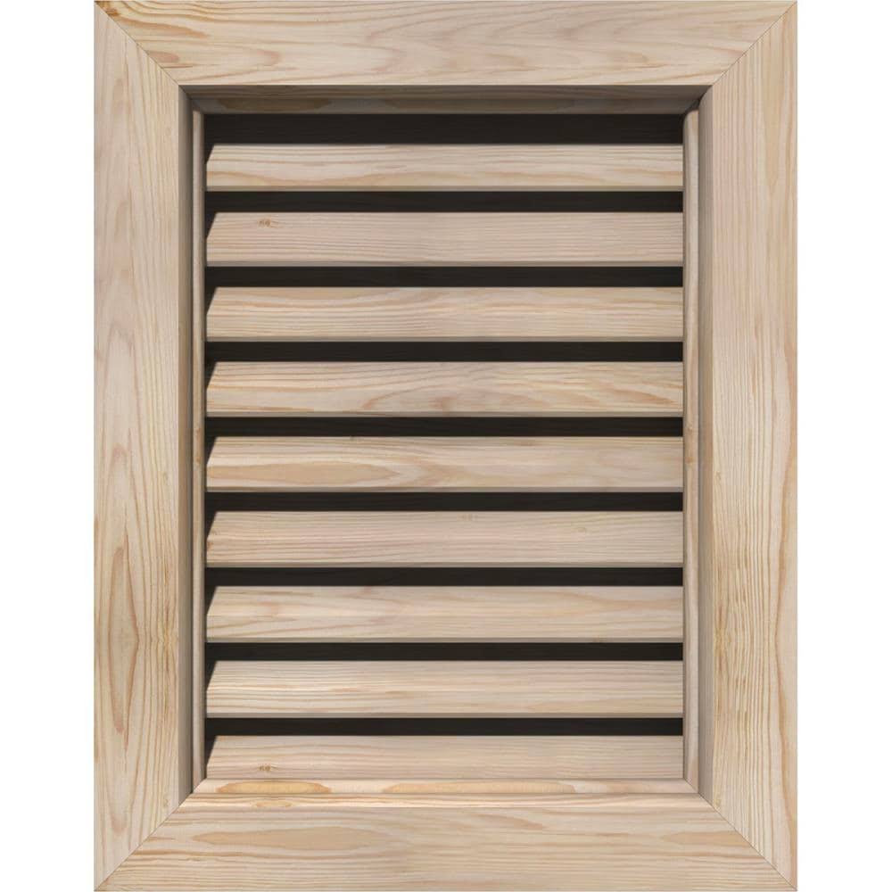 12-in W x 18-in H Unfinished Pine Gable Vent R31492