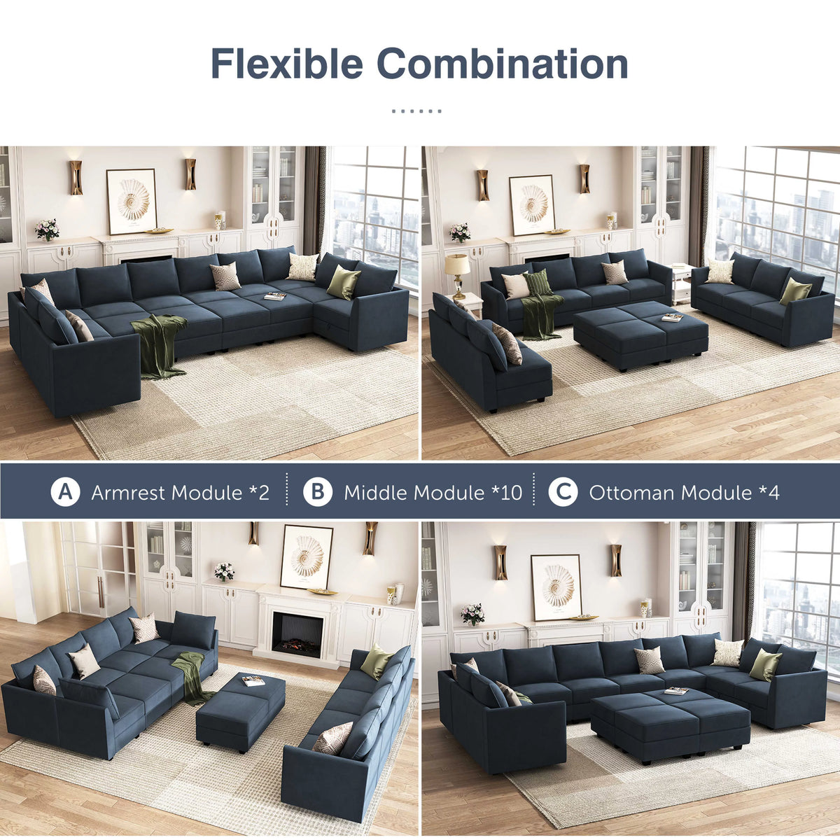 Navy Blue Velvet Sofa Sleeper T295014