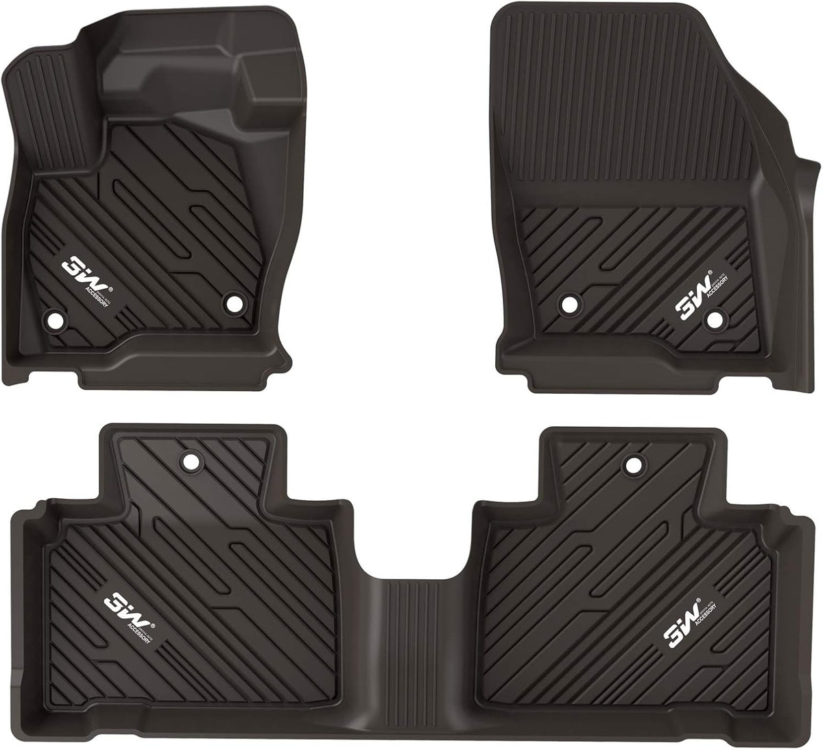 Black TPE All Weather Custom Fit Floor Liner Full Set K993