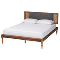 King Size Fabric Wood Platform Bed R565811