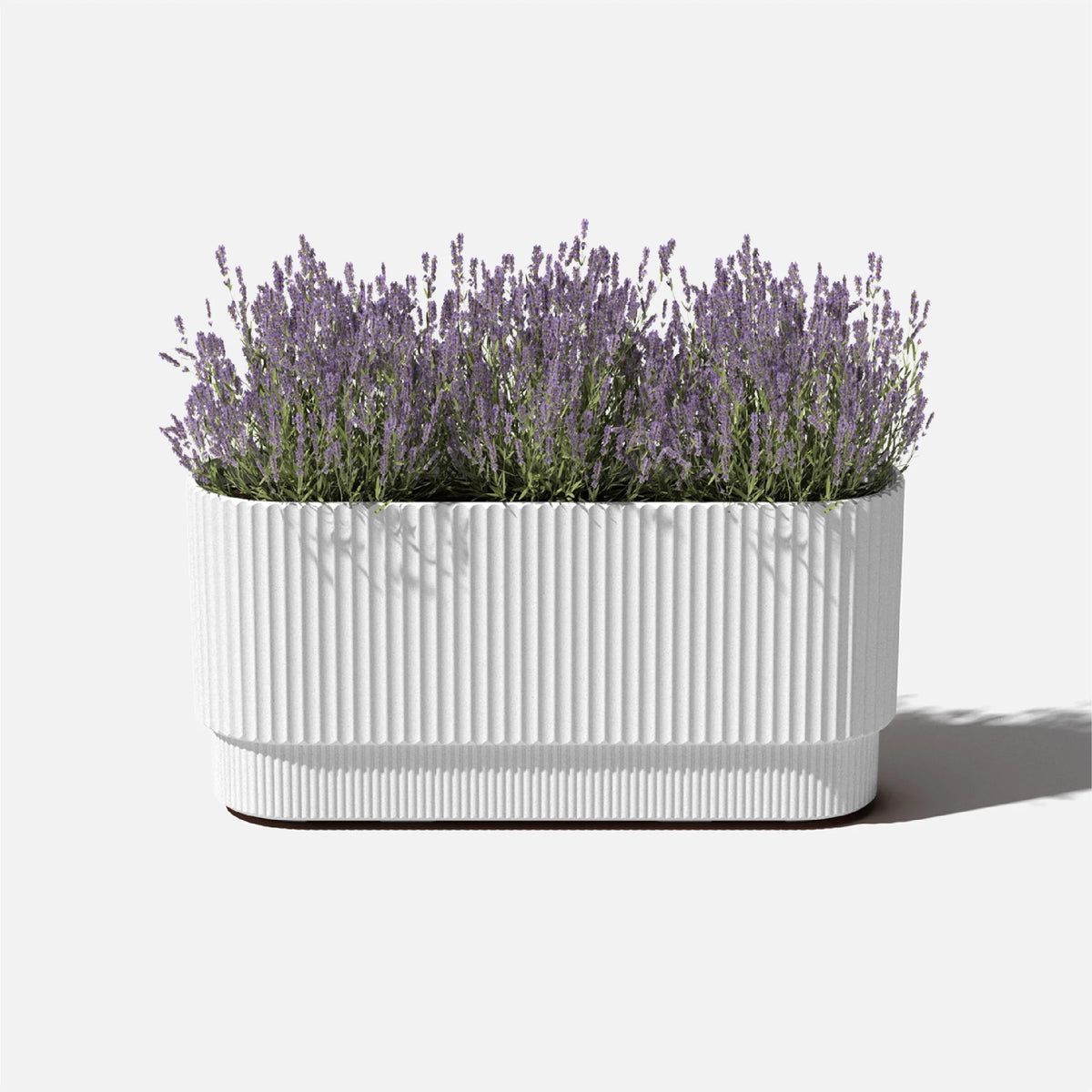 30" Long Plastic-Stone Planter White M502894
