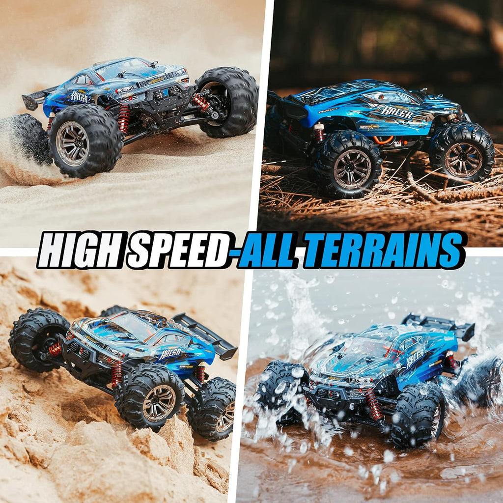 RC Car 4WD Waterproof Off Road Monster Truck with 2 Batteries I99298