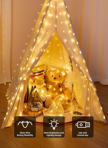 300 LED Blue Fairy Curtain Lights 9.8ft x 9.8ft 1 Pack C6642