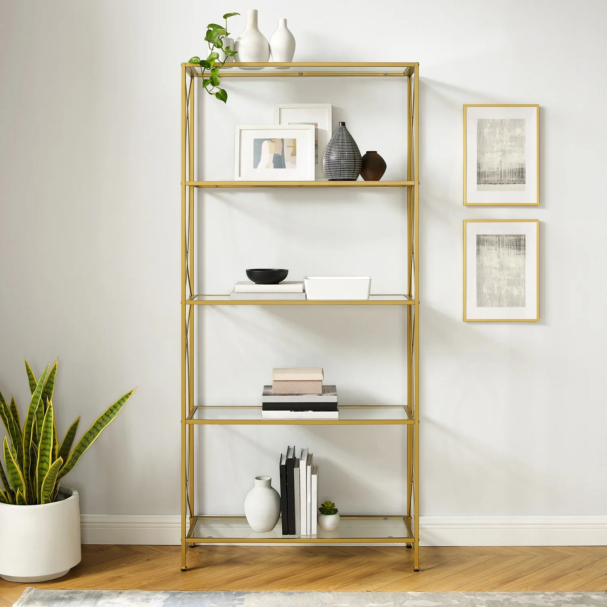 Gold Etagere F516643