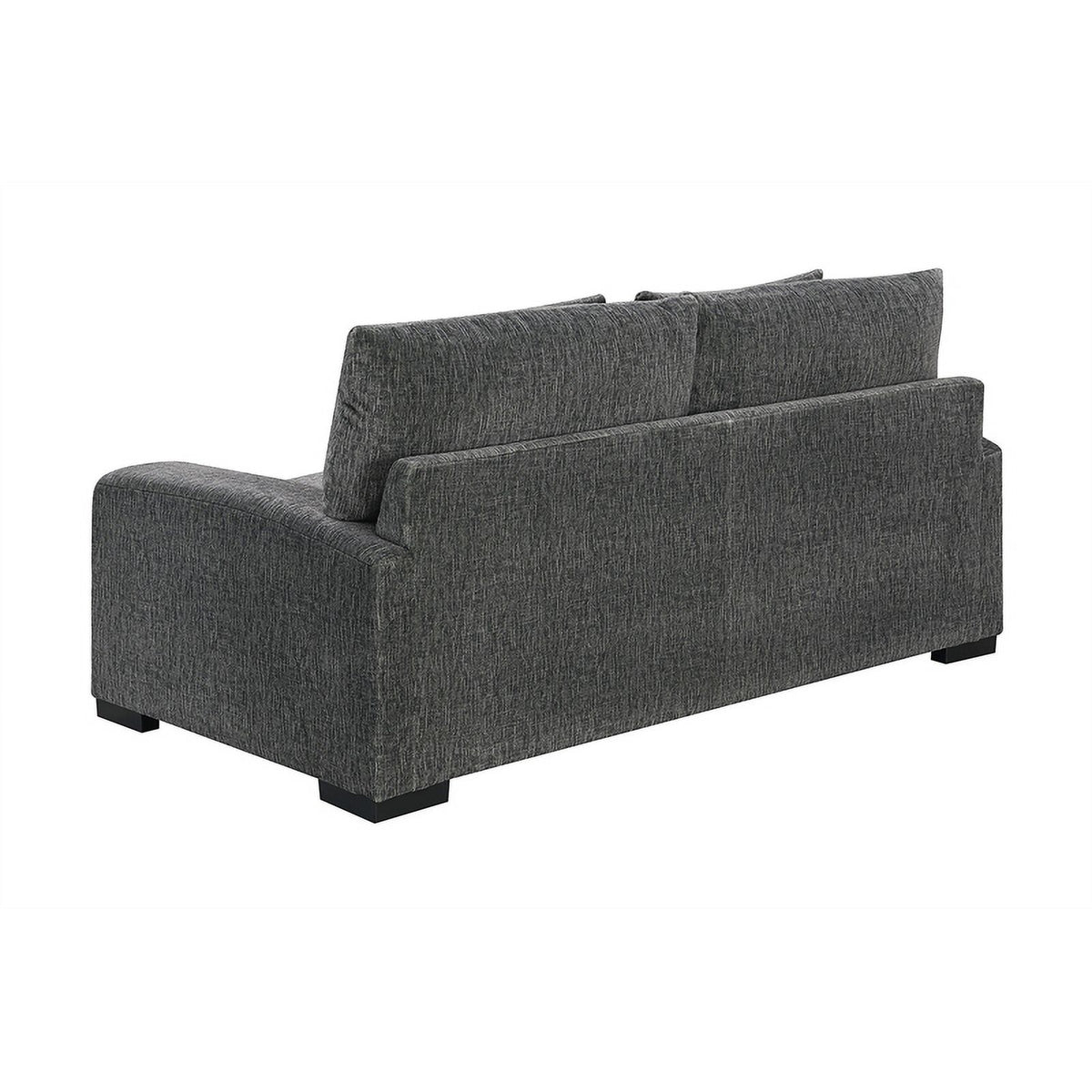 Gray Soft Microfiber Loveseat I633437