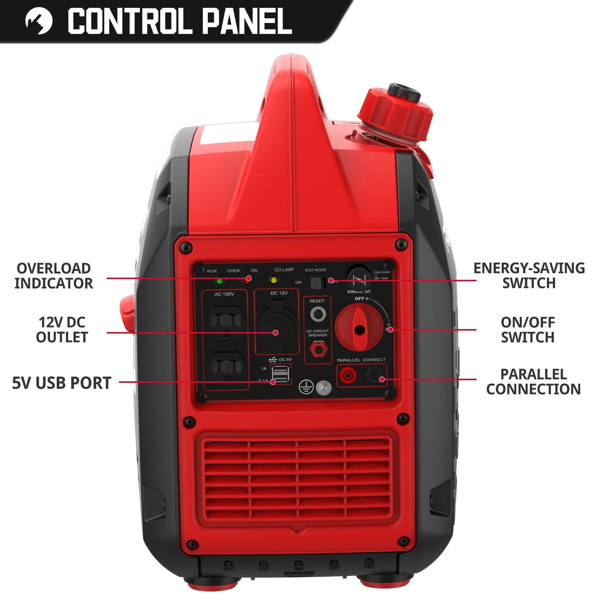 2500W Portable Inverter Gas Generator Q3990