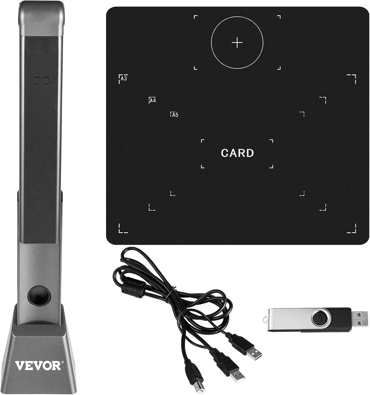 Document Scanner Camera with OCR Function, 10 Mega-Pixel Lens with LED Lights H4517