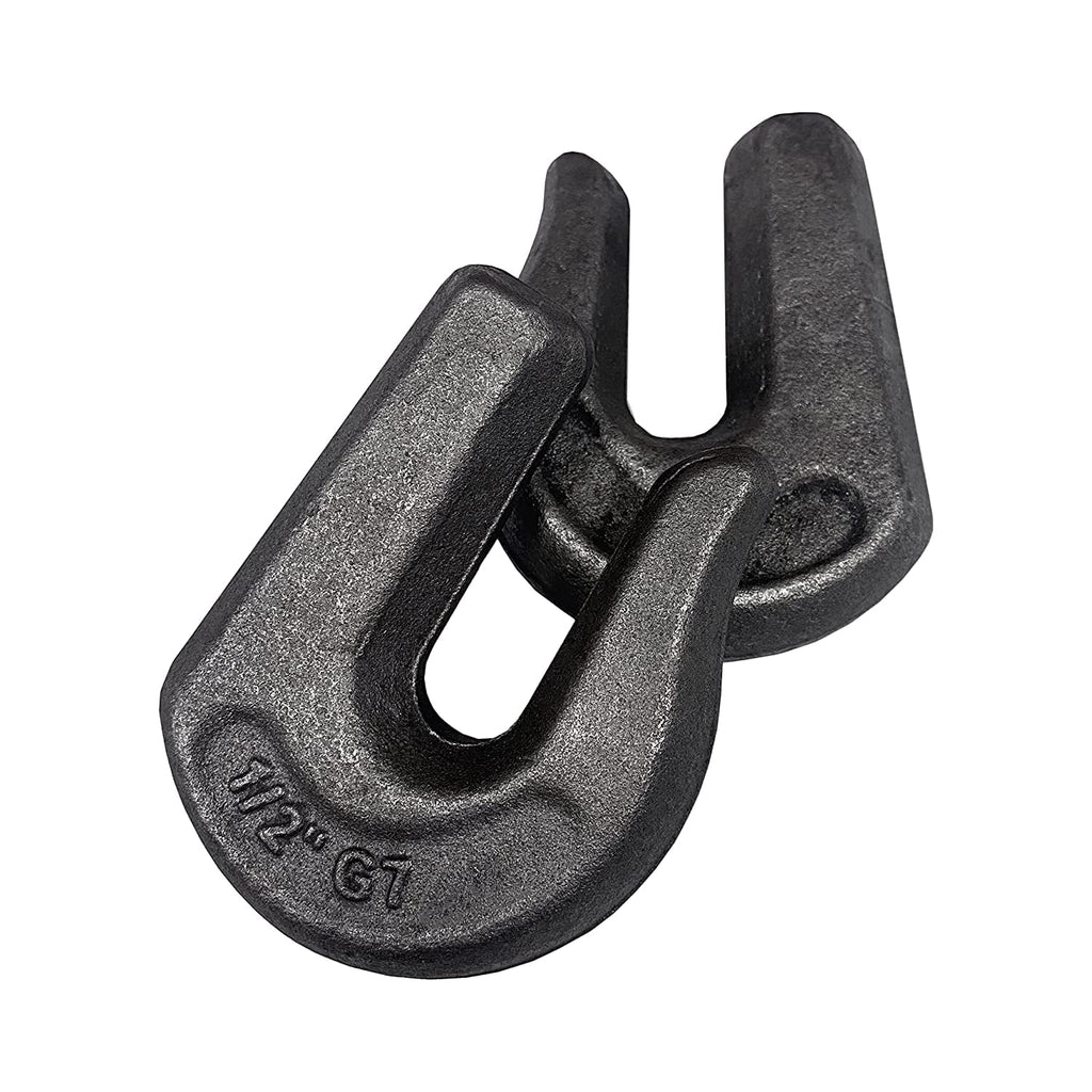 2 Pack Heavy Duty 1/2" Weld On Grab Hook, Grade 70 Clevis Chain Hook M34122