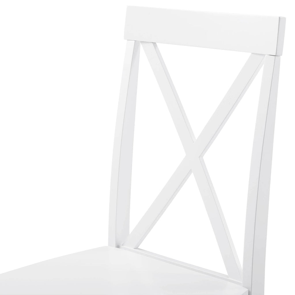 White Farmhouse Dining Set Q434