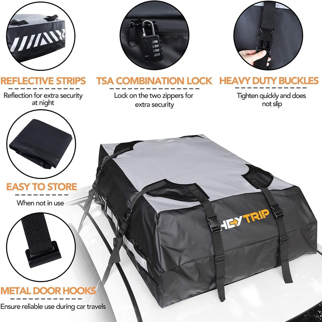 Waterproof Rooftop Cargo Carrier with Non-Slip Bottom Q7612