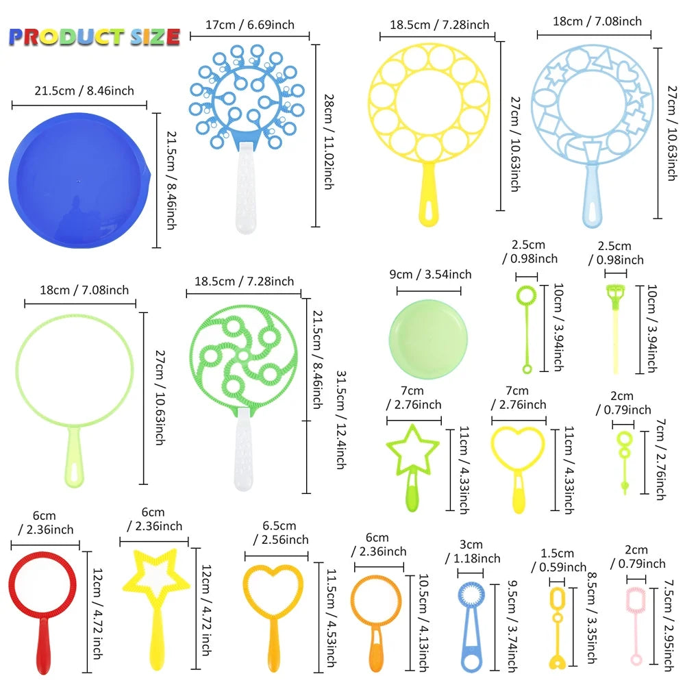 Colorful Bubble Making Wands Outdoor Toy H776