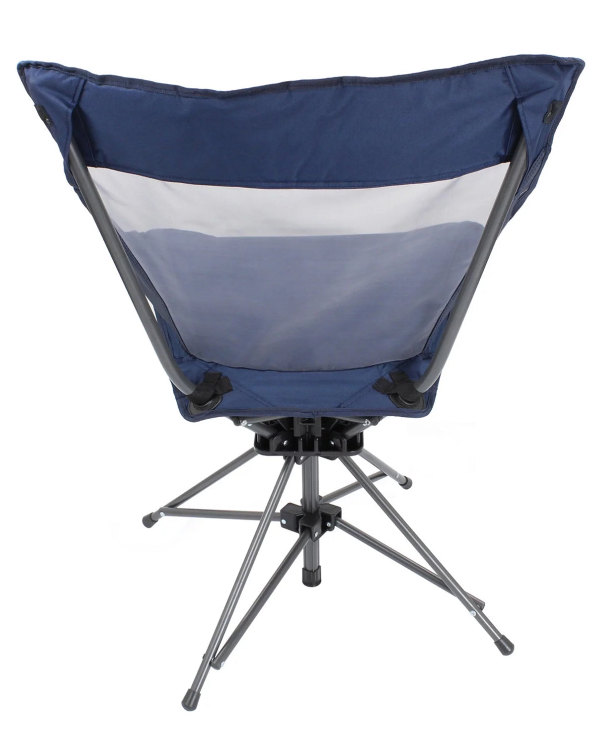 Navy Mesh Back Swivel Folding Chair G6589