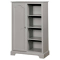 Solid Wood 4-Shelf Closet Storage in Gray J983223