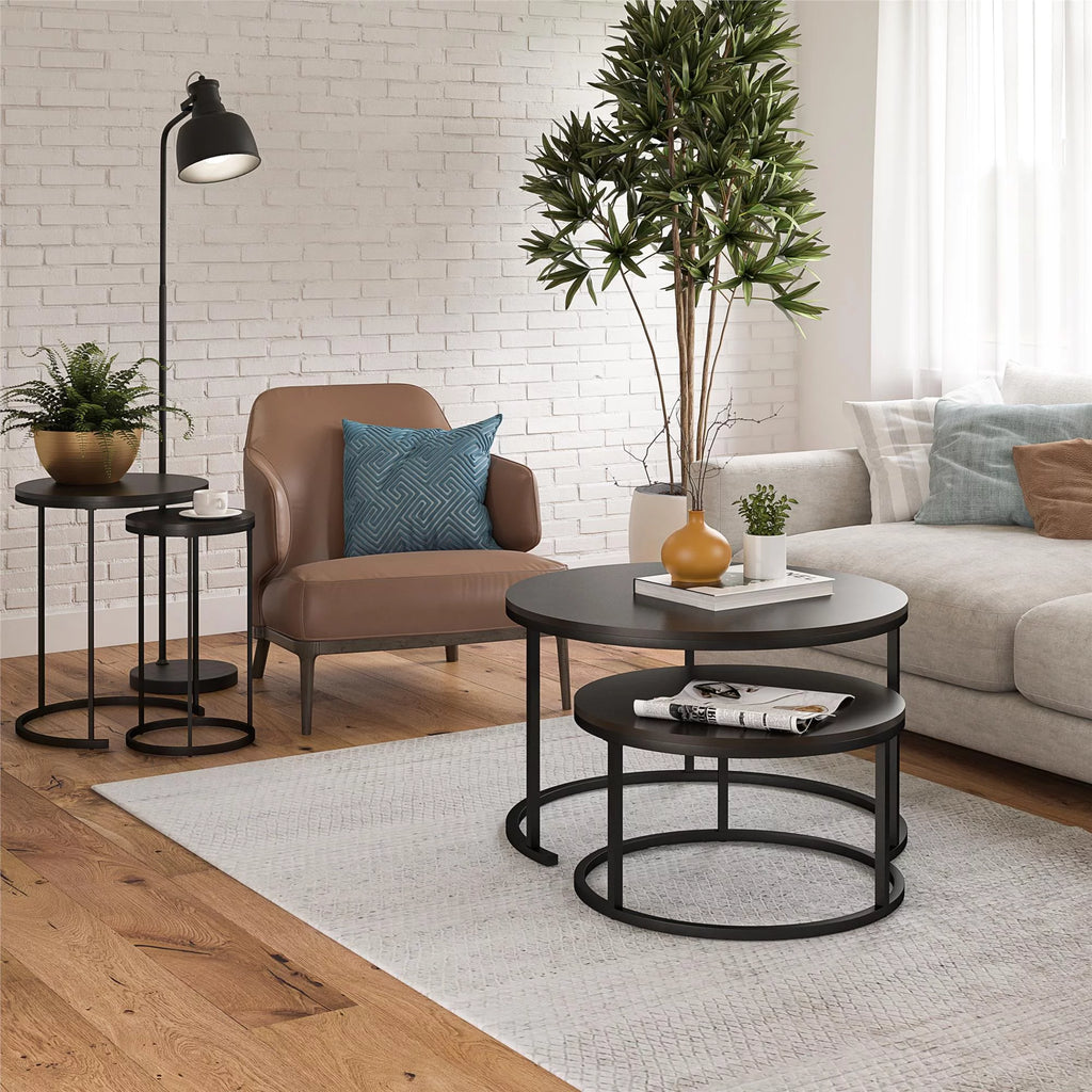 4-Piece Nesting Coffee and End Table Bundle F764527