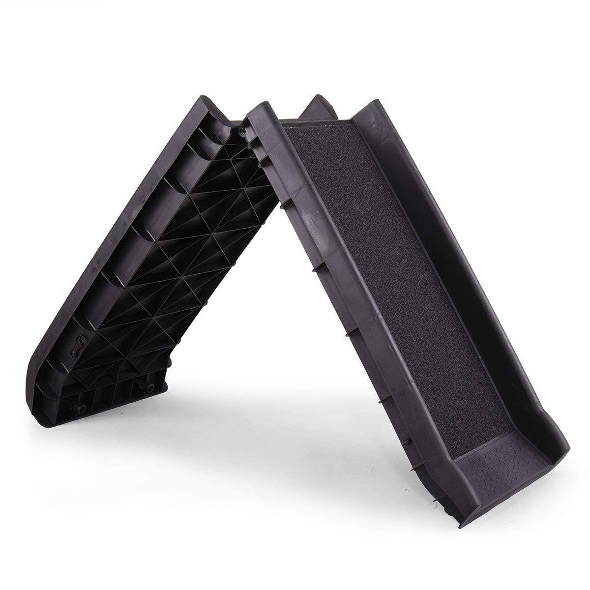 62x22 L Folding Pet Ramp Dog Ladder Portable Steps Stairs F46709