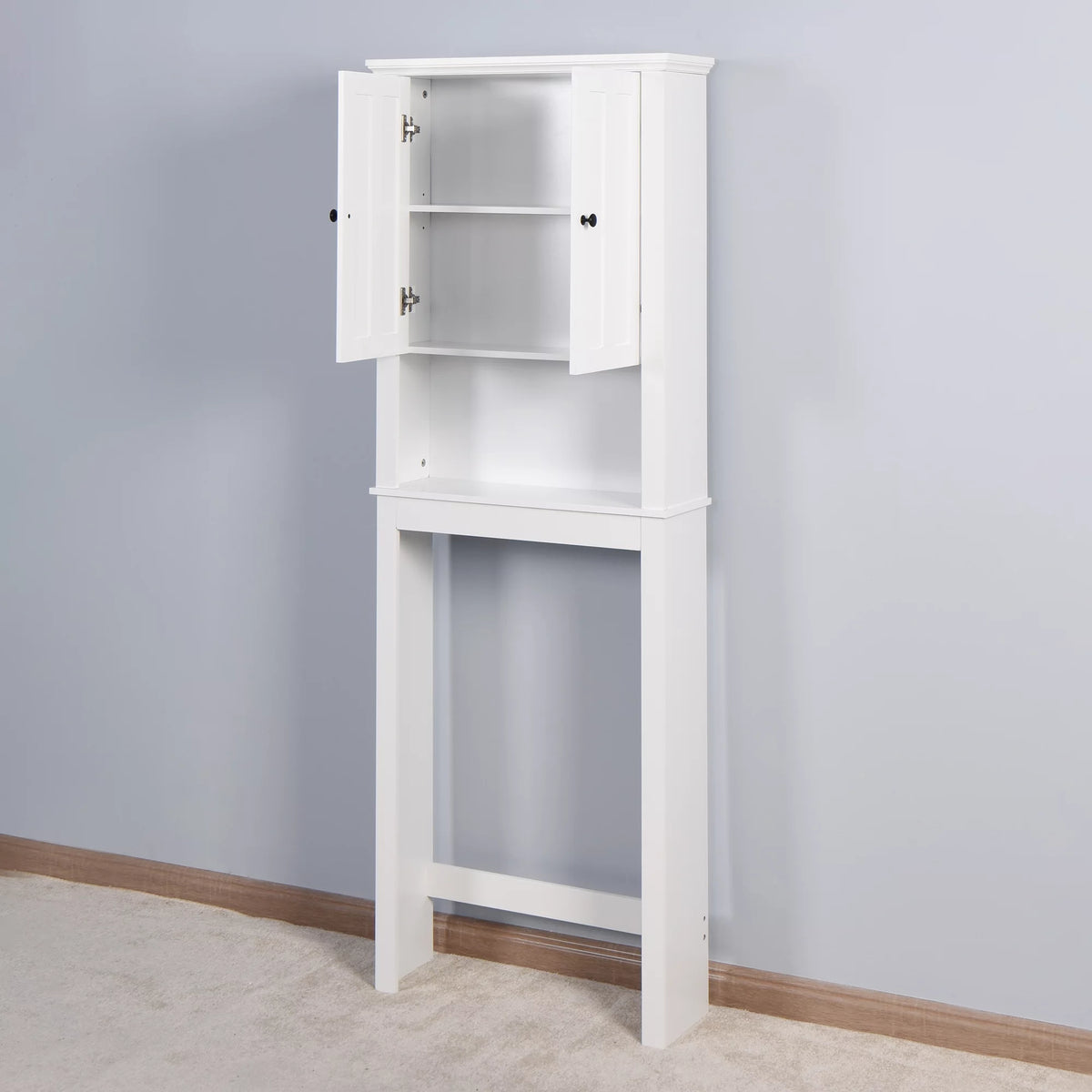 Wooden Over-The-Toilet Storage Cabinet with Adjustable Shelf Z50033