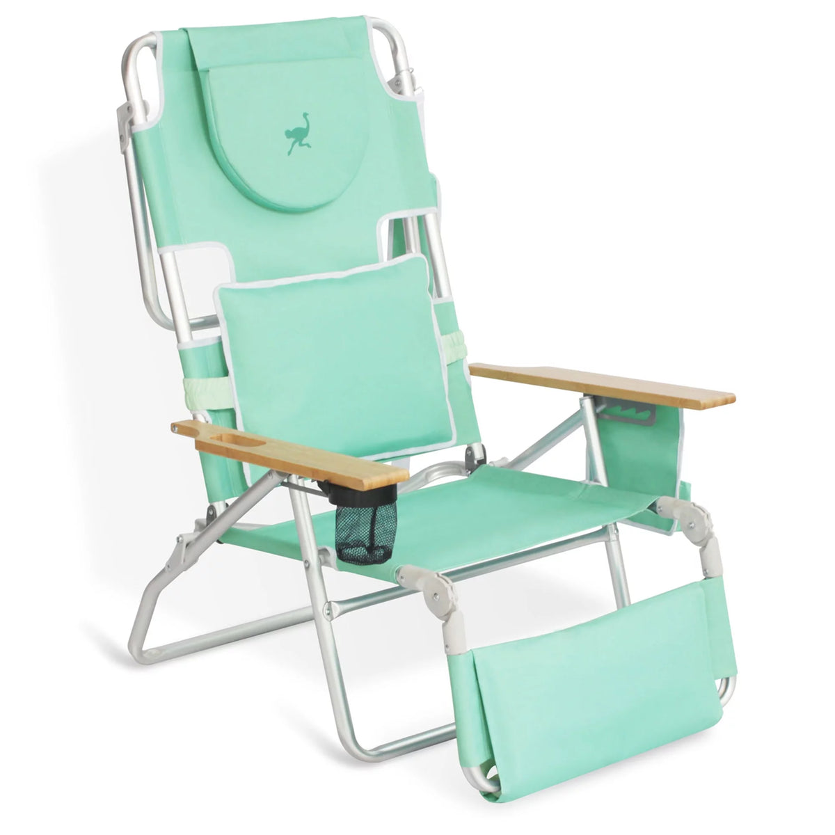 Teal 2 Pack Padded Outdoor Folding Beach Chair F5074