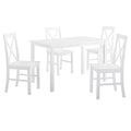 White Farmhouse Dining Set Q434