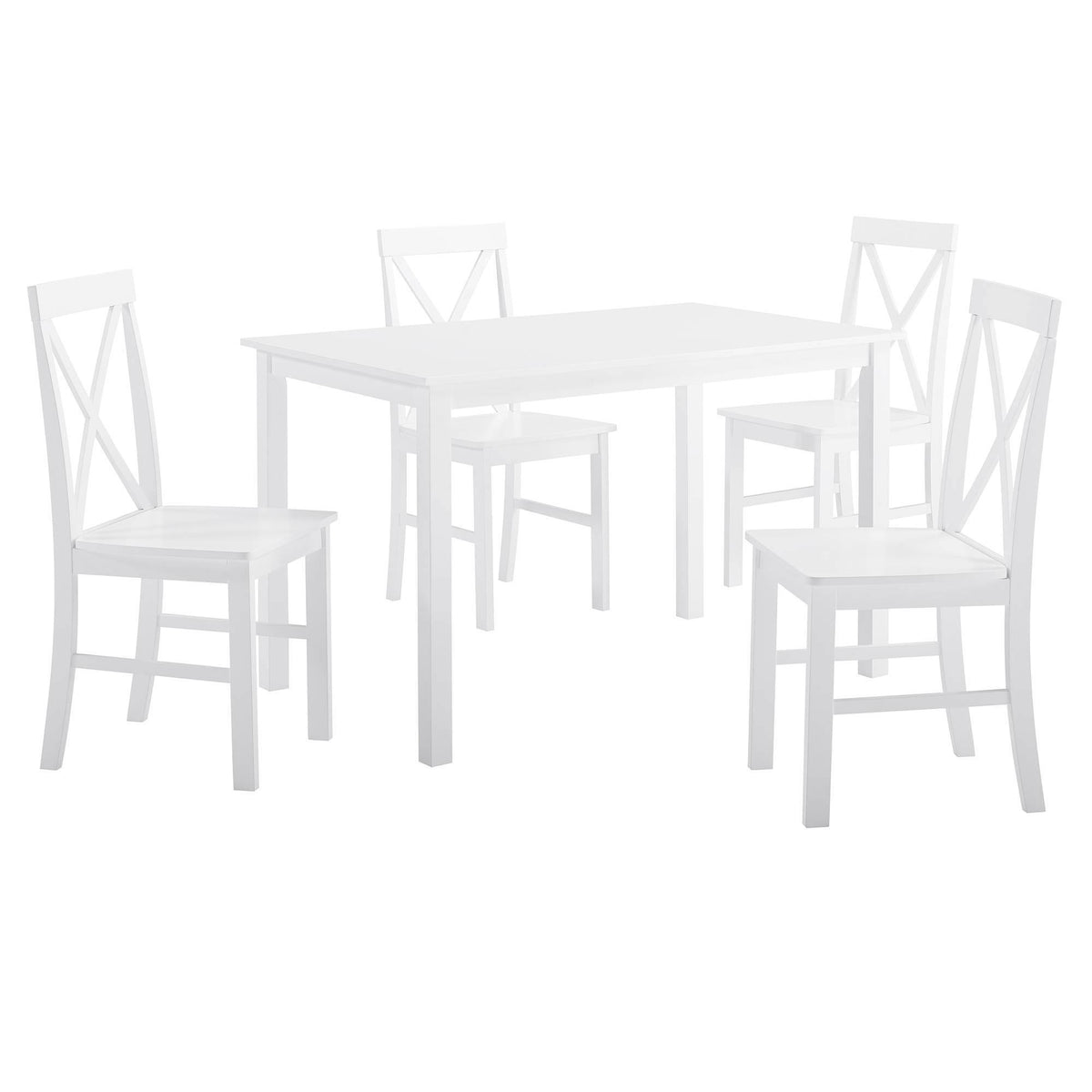 White Farmhouse Dining Set Q434
