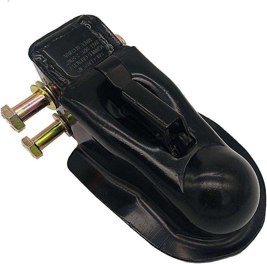 2-5/16 in Adjustable Trailer Coupler, 14000LBS Capacity, Black Powder Coat, Pack of 2 H42466