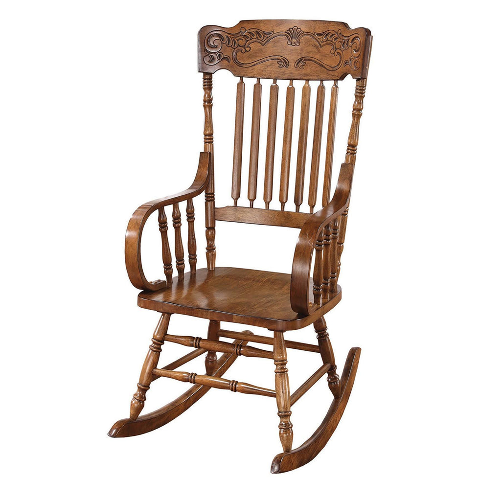Oak Carved Rocker Chair S76498