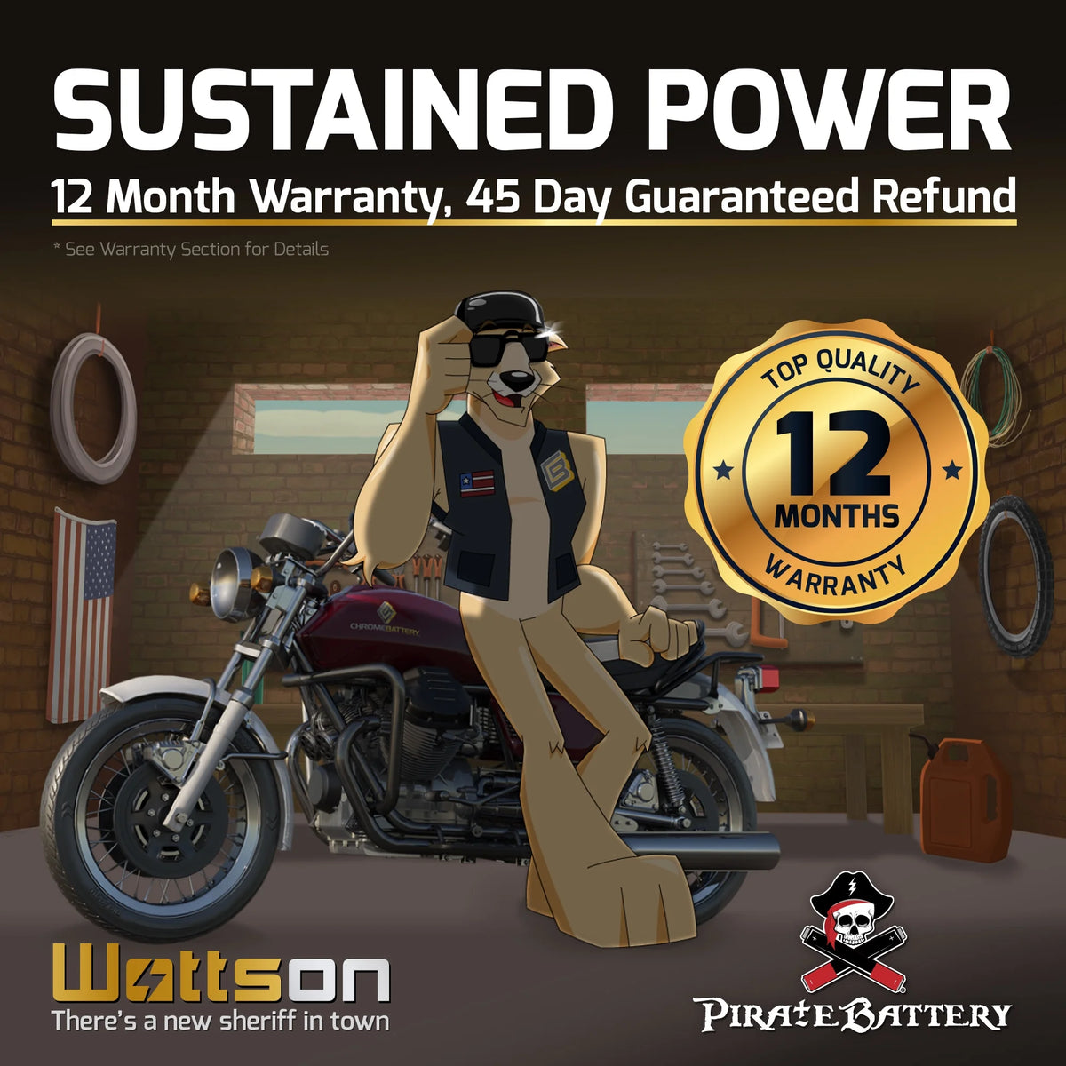 12 Volts 18 Ah 310 Cca Motorcycle Battery Y617