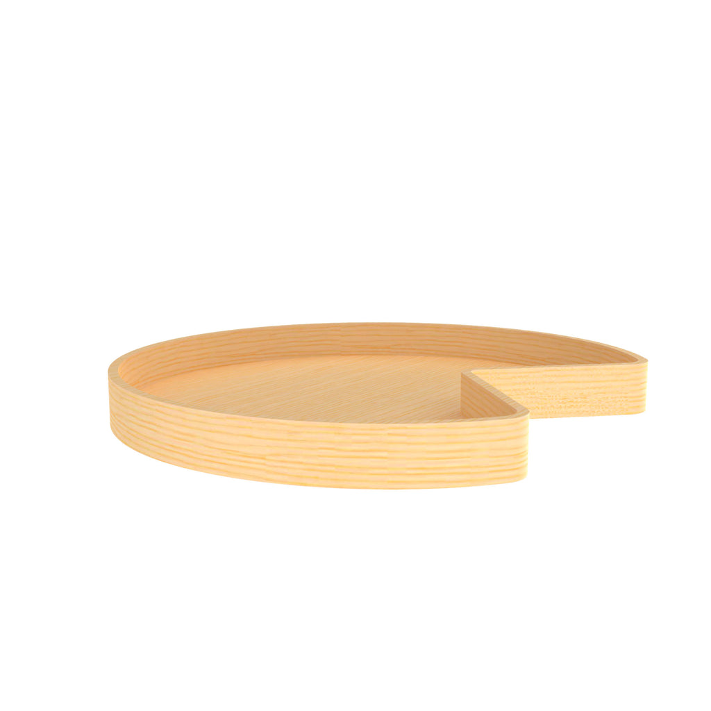 32x22 Natural Wood Kidney Lazy Susan L900