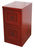Rustic 2 Drawer File Cabinet Burnt Red L76838
