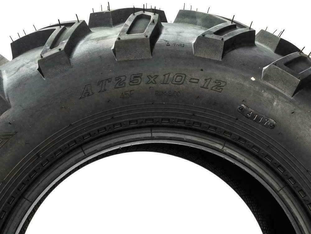 2PCS 25x10-12 Tubeless 6PR All-Terrain ATV UTV Sport Tires X240542