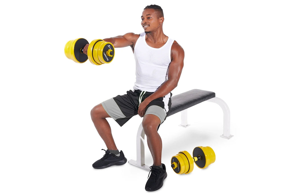 Adjustable Dumbbells and Barbell Set, 44LB O9877