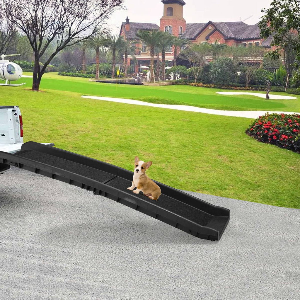 62x22 L Folding Pet Ramp Dog Ladder Portable Steps Stairs F46709