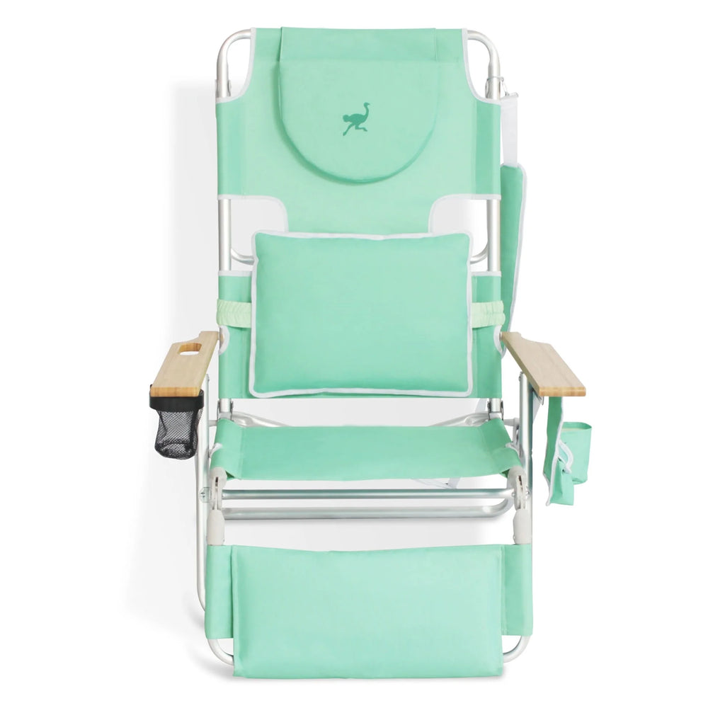 Teal 2 Pack Padded Outdoor Folding Beach Chair F5074