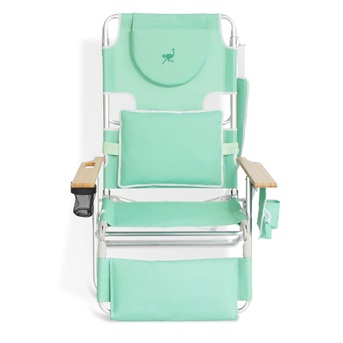 Teal 2 Pack Padded Outdoor Folding Beach Chair F5074