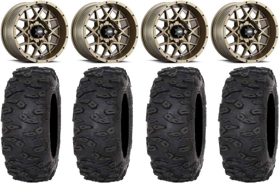Bronze 14 Wheels 30 Tires 4x156 Bolt Pattern 12mmx1.25 Lug kit W10933