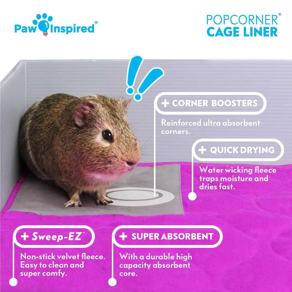 Washable Fleece Guinea Pig Cage Liners & Bedding F841416