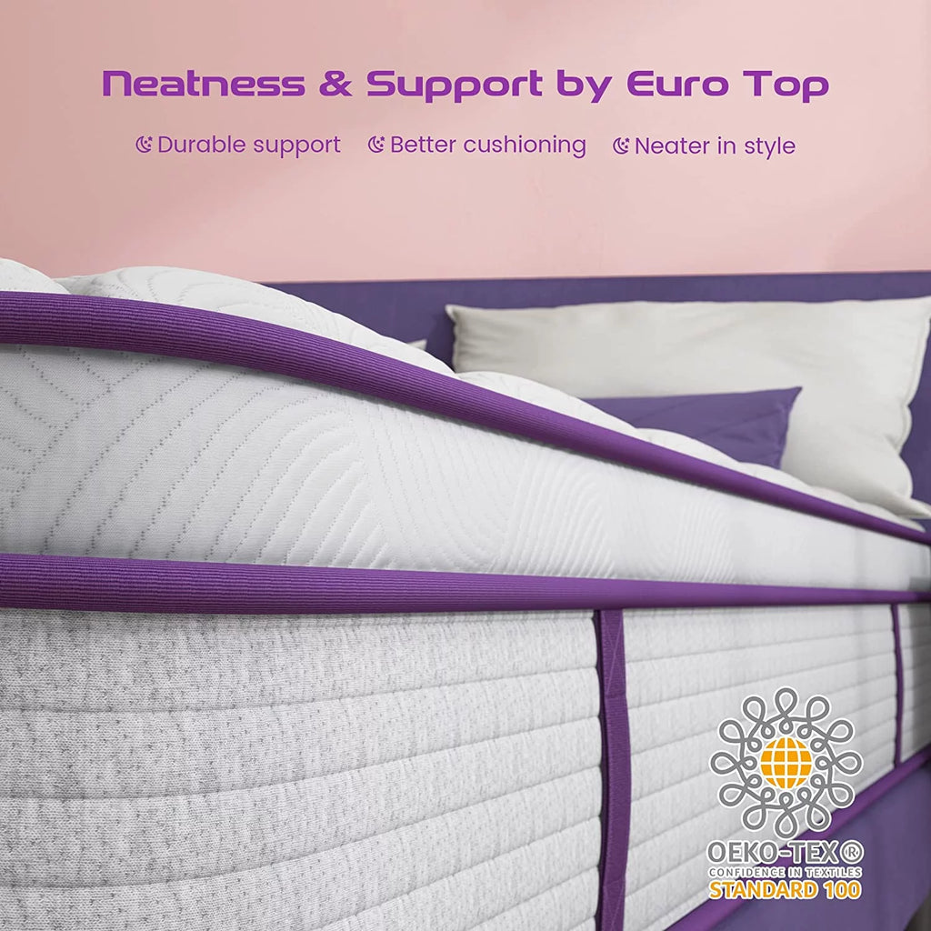 Queen Size 10 inch Memory Foam Hybrid Mattress L92764