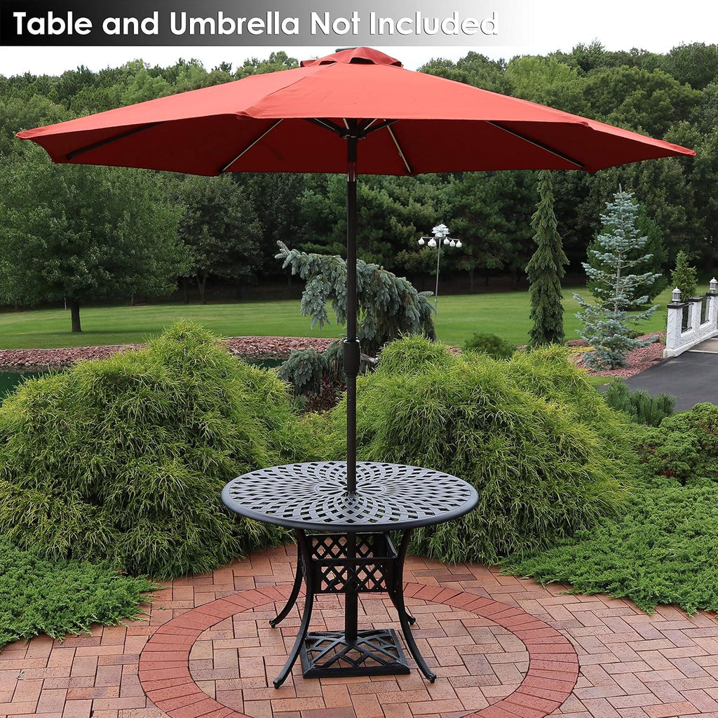 Cast Iron Heavy Duty 17-Inch Square Umbrella Base Stand Y986867