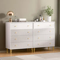White 4 Drawer Dresser Set of 2 P850
