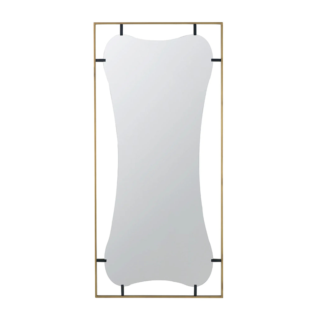 Gold Wall Mirror with Metal Frame L9991