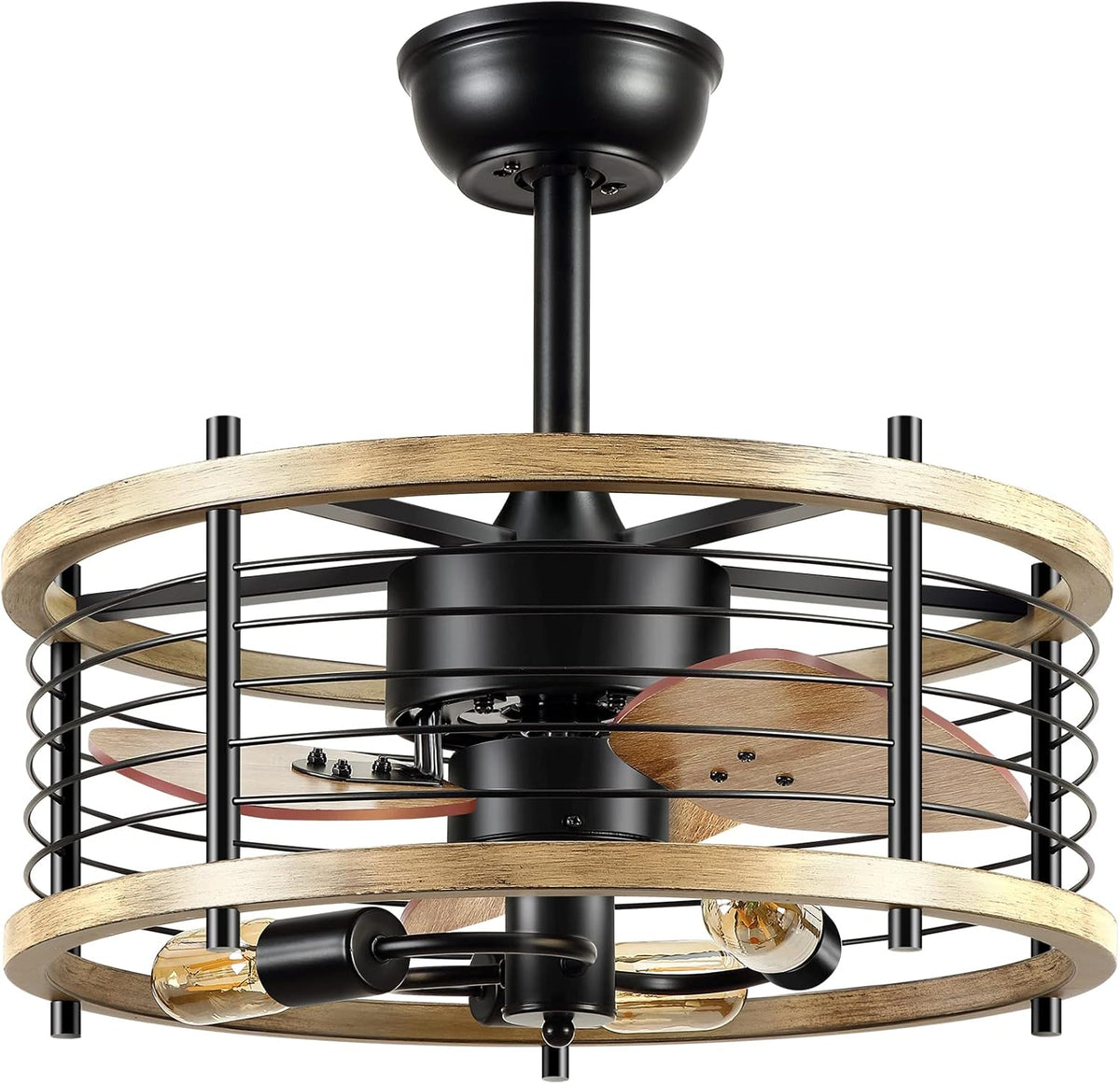 20'' Bladeless Ceiling Fan with Lights Remote Control D795