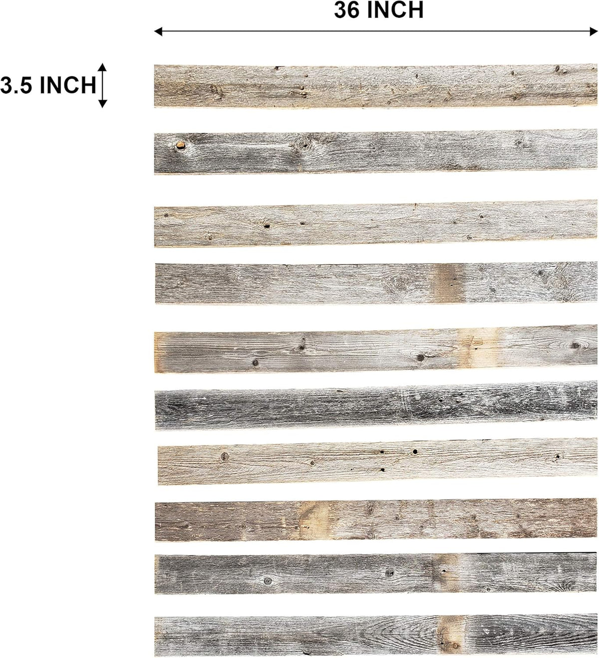 Reclaimed Barn Wood Wall Paneling Planks 46 Square Feet C588