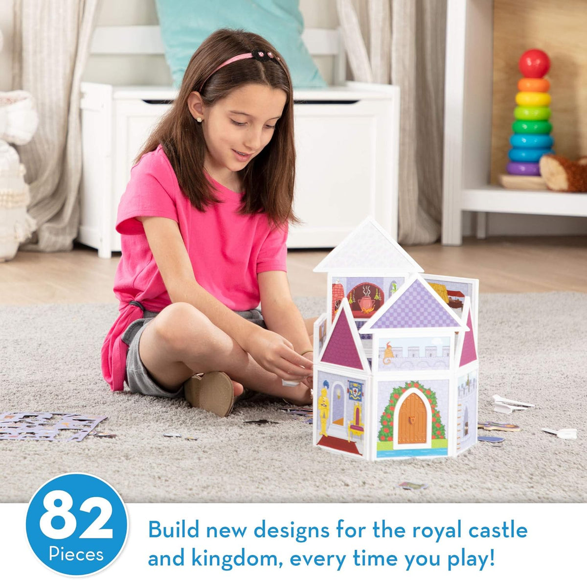 Medieval Castle Magnetic Dress-Up Play Set W865262