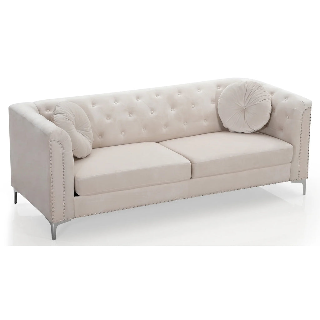 Ivory Sofa ( 2 Boxes ) S911
