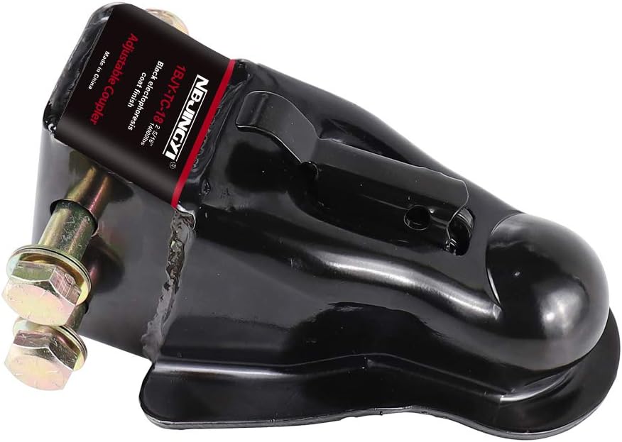 2-5/16 in Adjustable Trailer Coupler, 14000LBS Capacity, Black Powder Coat, Pack of 2 H42466