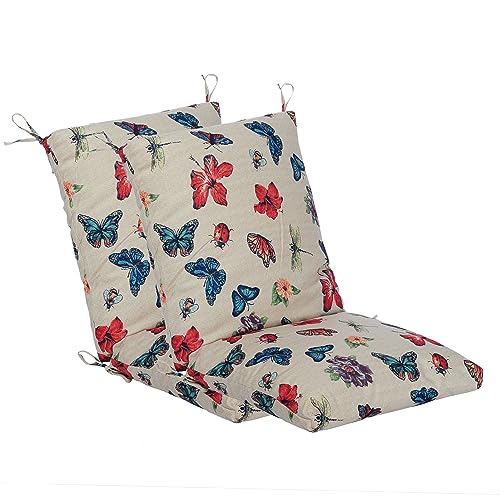 Set of 2 Outdoor Dining Chair Cushions 38x18x4.5 inch H847