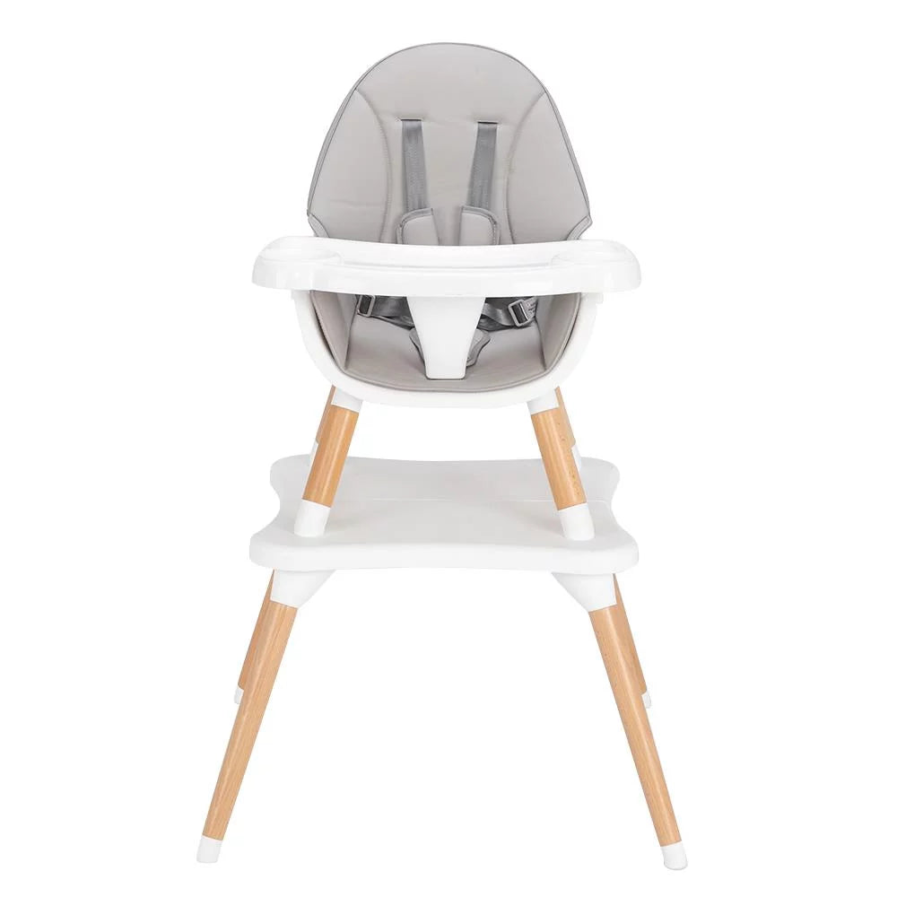 Wooden Gray Convertible High Chair O5247