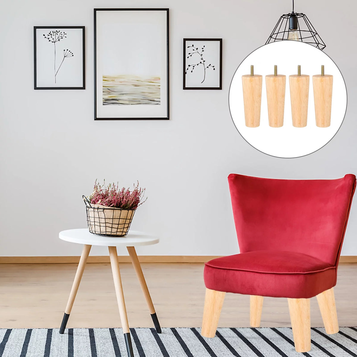 Wood Furniture Legs Set of 4 T629122
