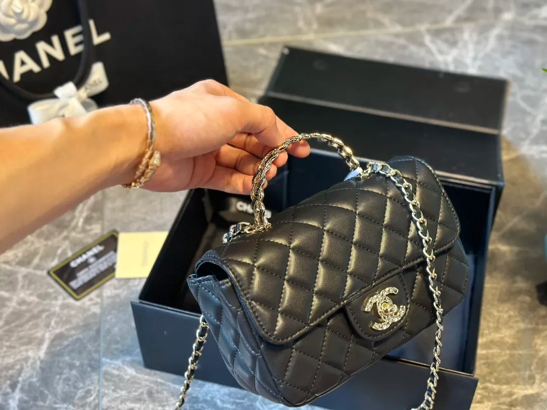 Mini Flap Bag with Top Handle G992